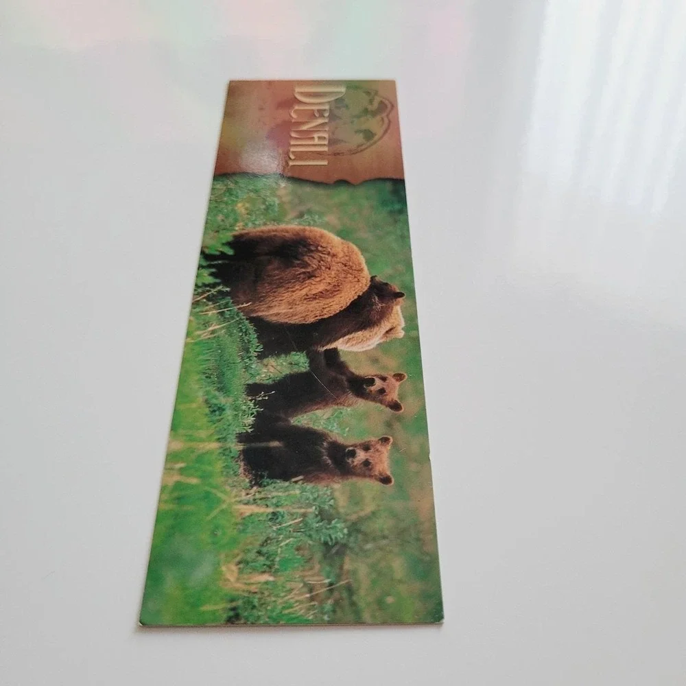 Vintage Y2K Denali Park Bookmark Grizzly Bears Patrick Enders Korea Impact 48690